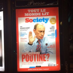 poutine (putin) poster in Paris