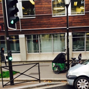 Bike with life-sized Child Basket